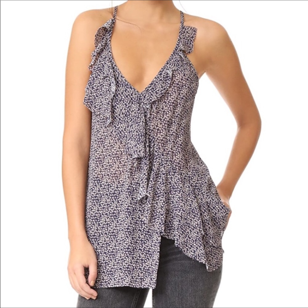 🌟TRR🌟 NWT IRO Grifin Cross-Back Cami - Picture 1 of 10